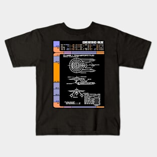 Computer Readout Showing Original Series Transport Tug Kids T-Shirt